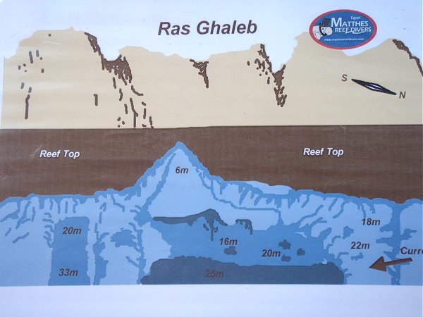 Tauchplatzkarte Ras Ghaleb